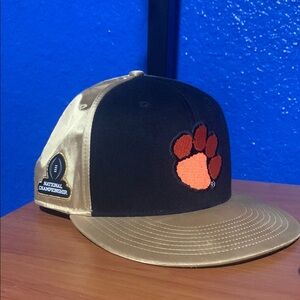 Black and Gold Nike Clemson Tigers 2016 National Championship SnapBack hat